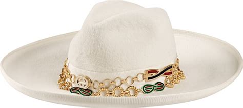 gucci copwboy hat|Gucci double chain cowboy hat.